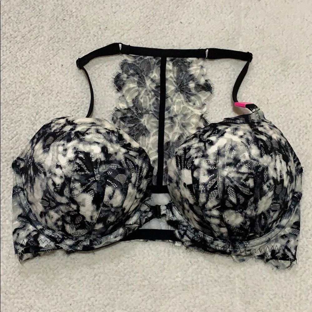 NWT VS PINK Racerback Marble Date Bra 36DD